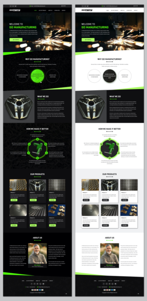 WordPress-Design von pb für GO Manufacturing | Design: #28194283
