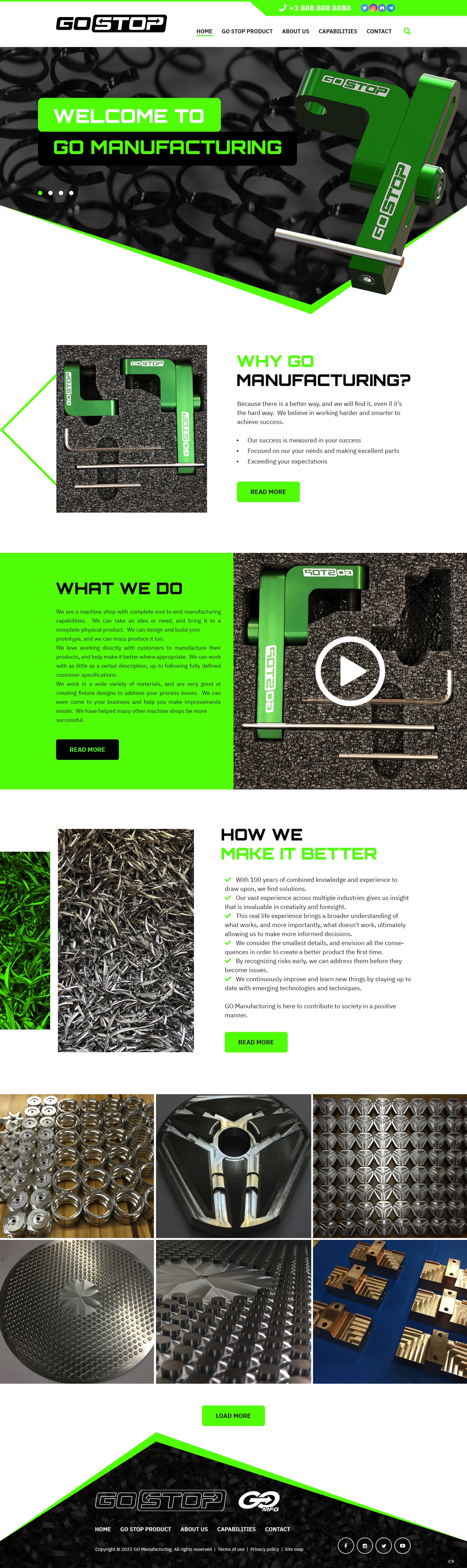 Wordpress Design by pb for GO Manufacturing | Design #28194285