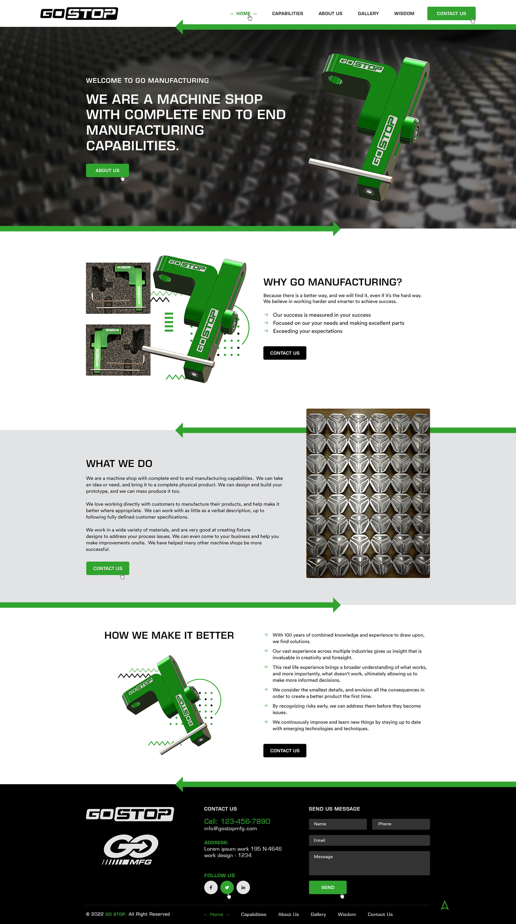 Wordpress Design by Ved Web Services for GO Manufacturing | Design #28206388