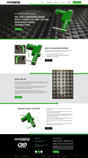 WordPress-Design von Ved Web Services für GO Manufacturing | Design: #28206388