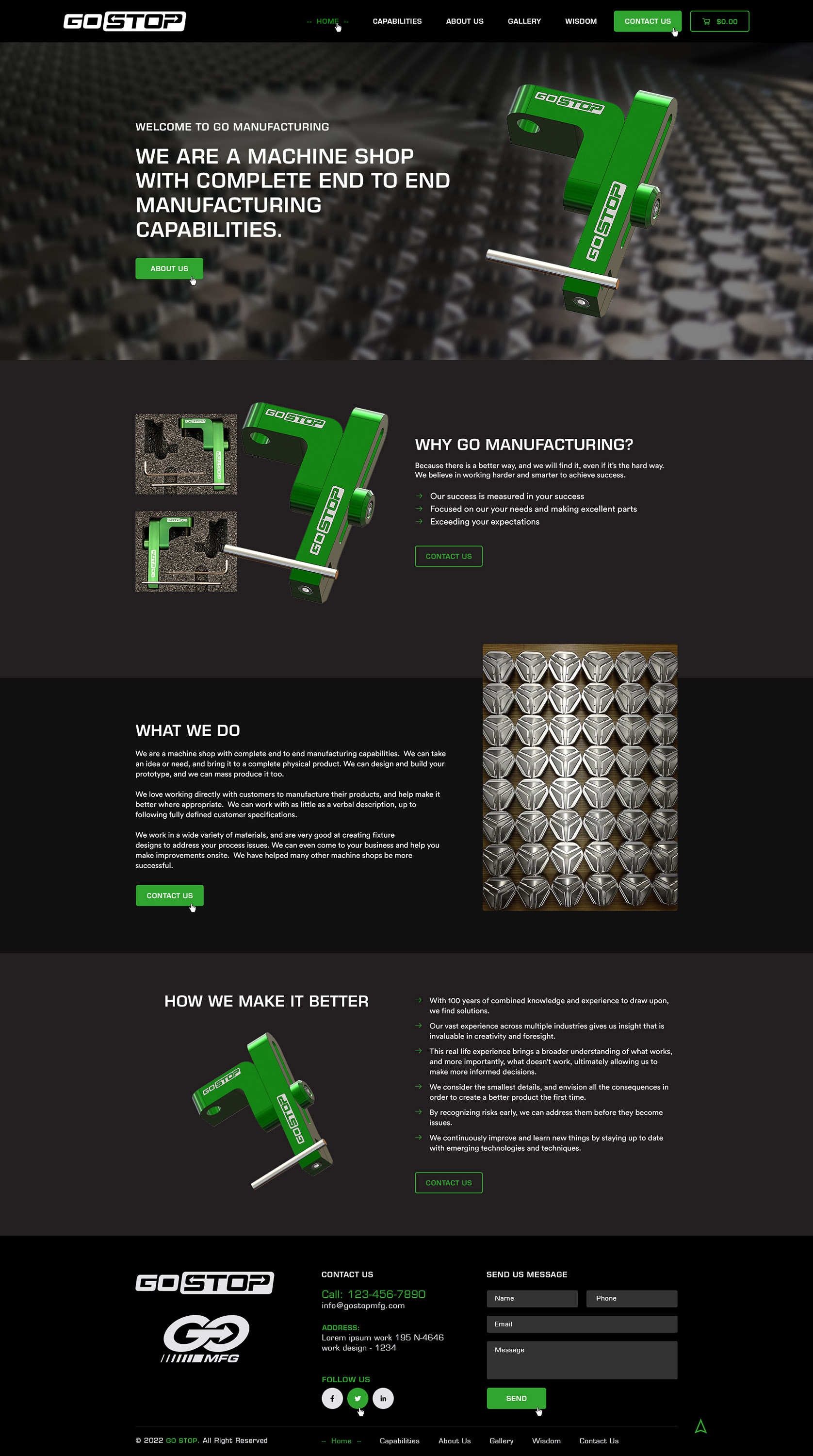 Wordpress Design by Ved Web Services for GO Manufacturing | Design #28214581