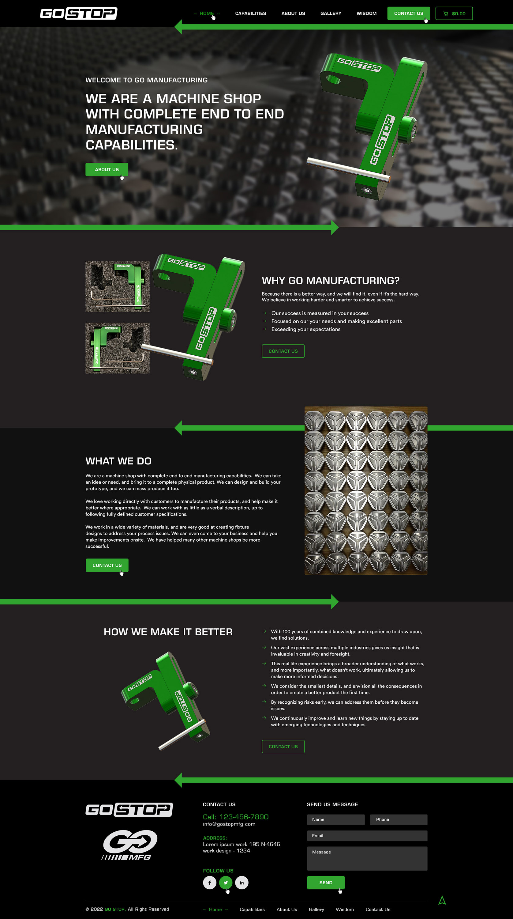 Wordpress Design by Ved Web Services for GO Manufacturing | Design #28214582