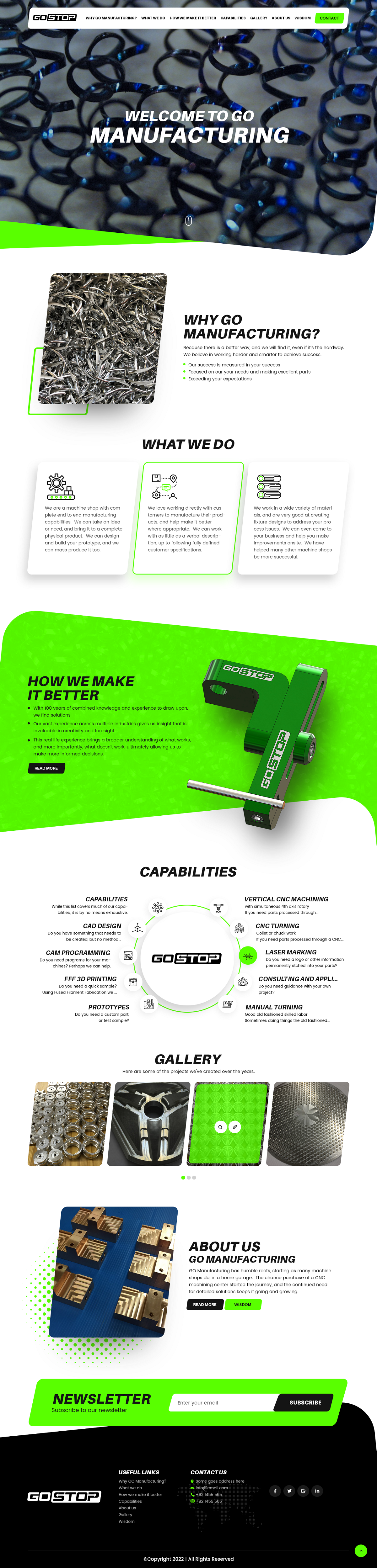 Diseño Wordpress por nzdesigners para GO Manufacturing | Diseño #28202529