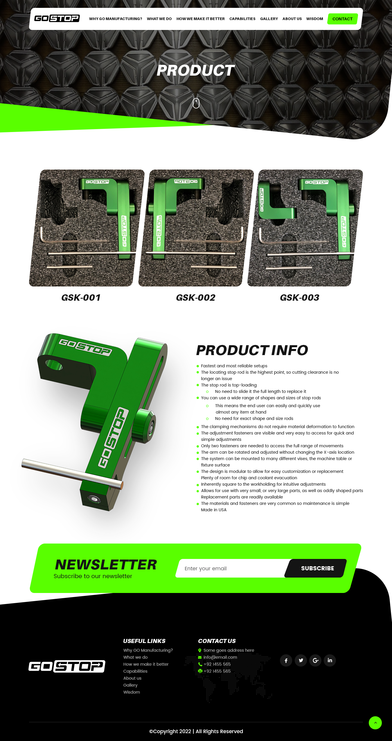 Wordpress Design by nzdesigners for GO Manufacturing | Design #28202532