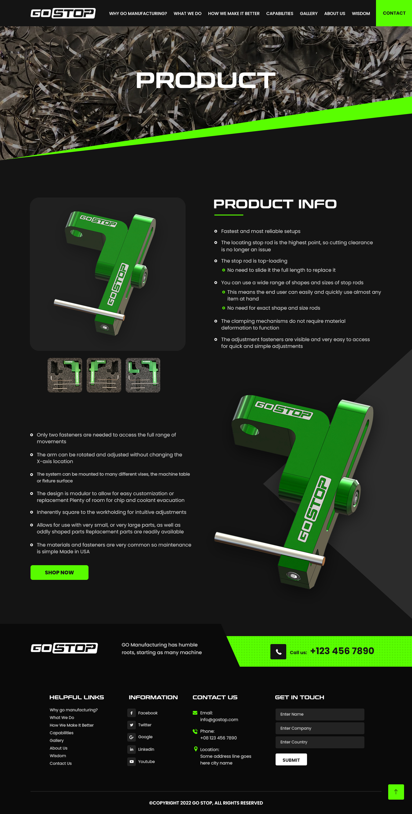 Wordpress Design by NZ Creatives for GO Manufacturing | Design #28215910