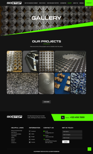 Wordpress Design by nzdesigners for GO Manufacturing | Design: #28215911