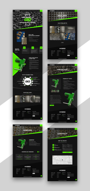 Wordpress Design by nzdesigners for GO Manufacturing | Design: #28285543