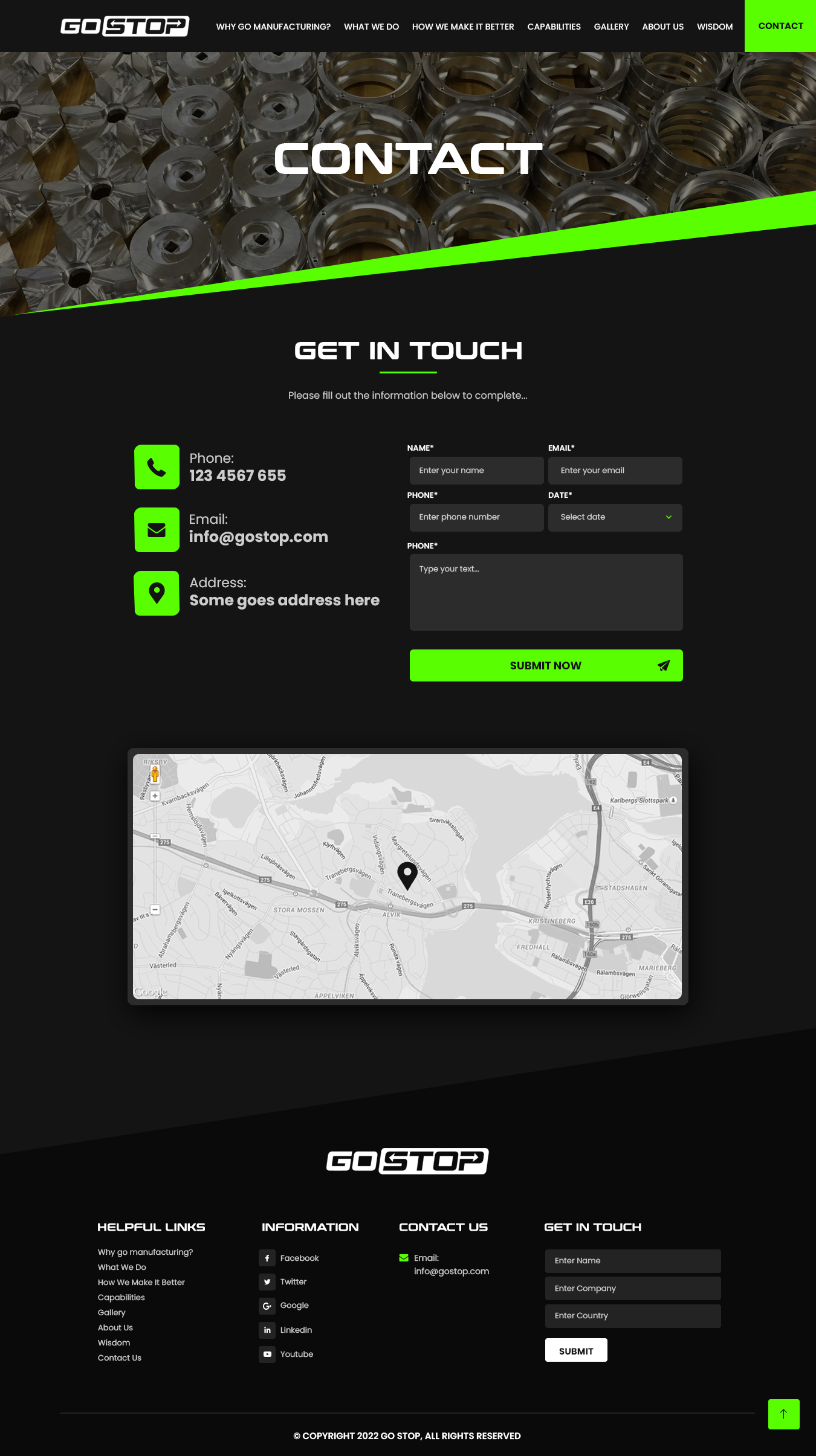 Wordpress Design by nzdesigners for GO Manufacturing | Design #28285549