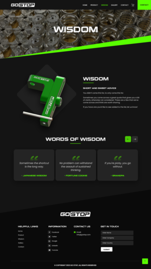 Wordpress Design by nzdesigners for GO Manufacturing | Design: #28301495