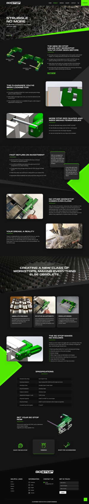 Wordpress Design by nzdesigners for GO Manufacturing | Design: #28301496