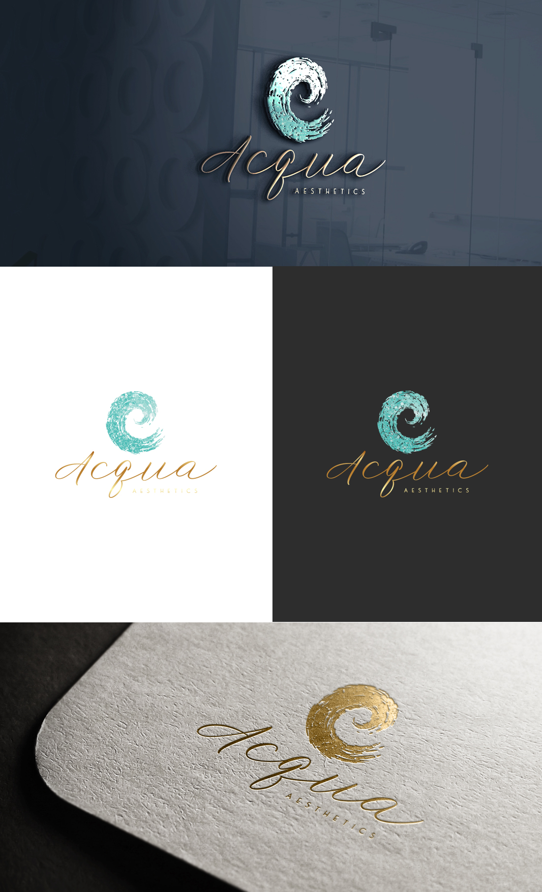 Logo Design by GLDesigns for ACQUA AESTHETICS | Design #28195081