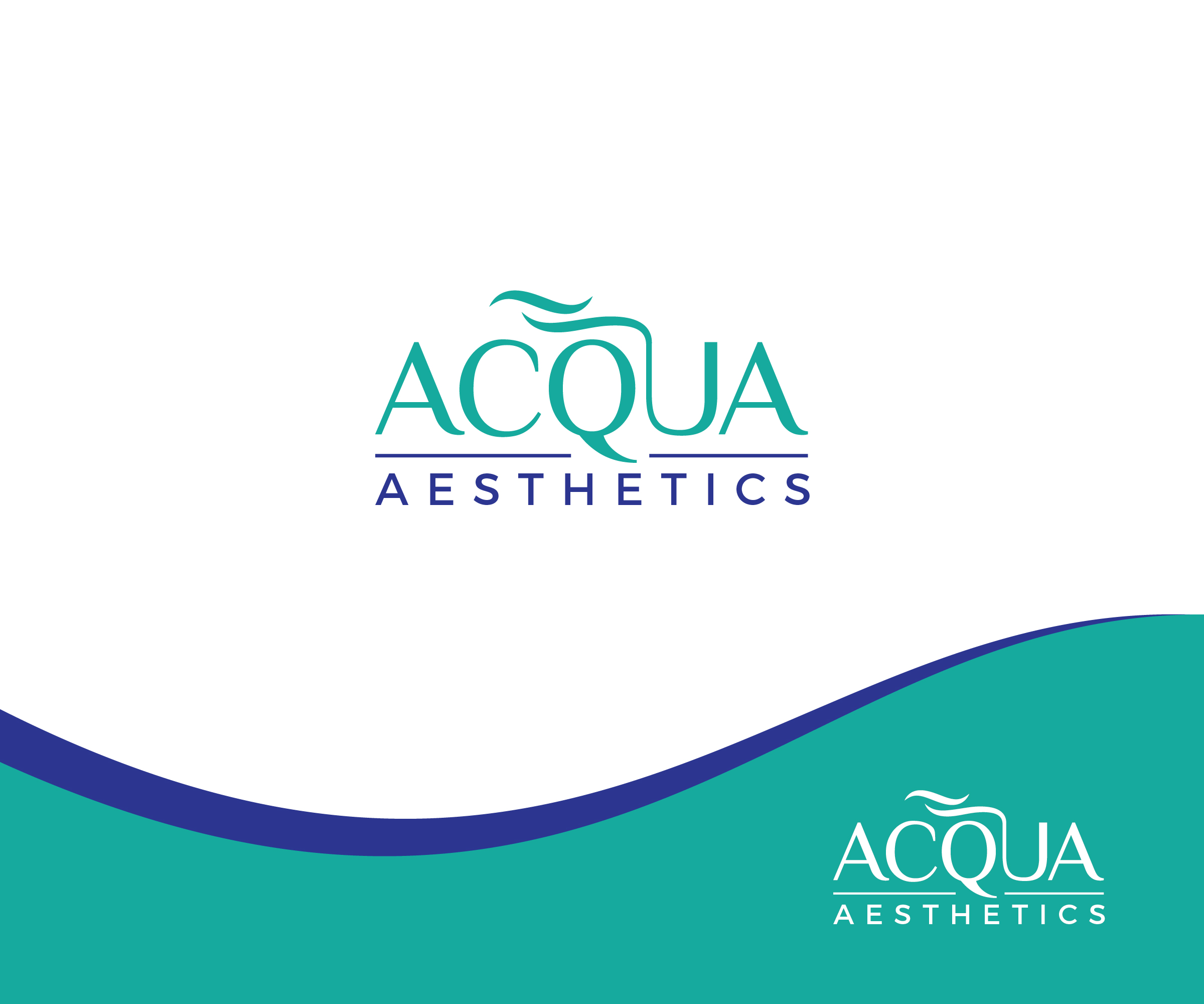 Logo Design by ecorokerz for ACQUA AESTHETICS | Design #28190911