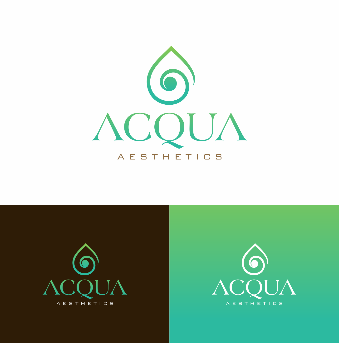 Logo Design by Sibyle for ACQUA AESTHETICS | Design #28195427