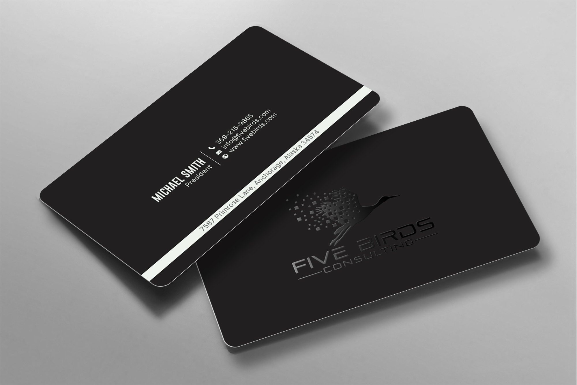 Business Card Design by chandrayaan.creative for Five Birds Consulting | Design #28198560