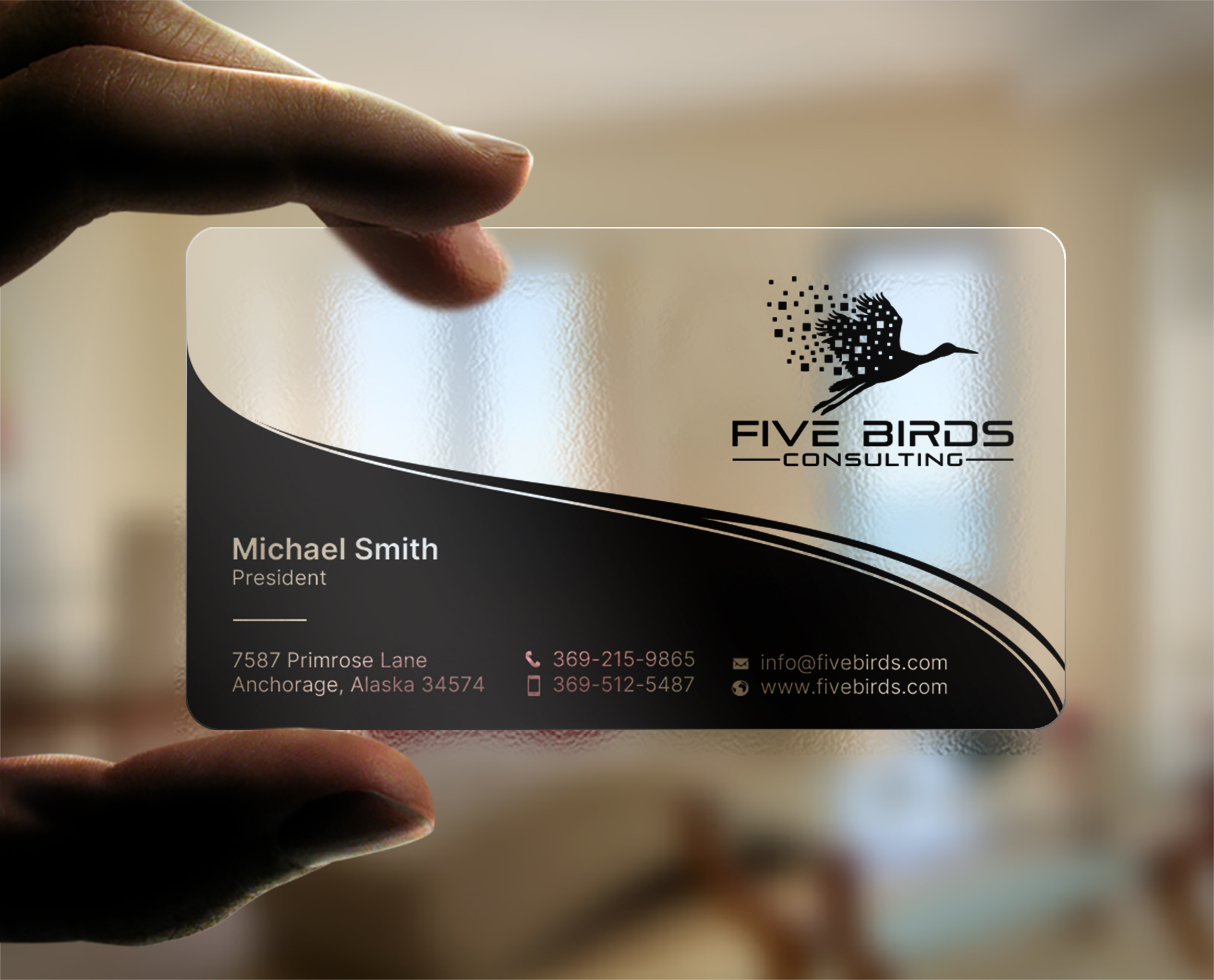 Business Card Design by chandrayaan.creative for Five Birds Consulting | Design #28198598