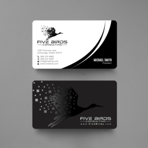 Business Card Design by chandrayaan.creative for Five Birds Consulting | Design: #28198599
