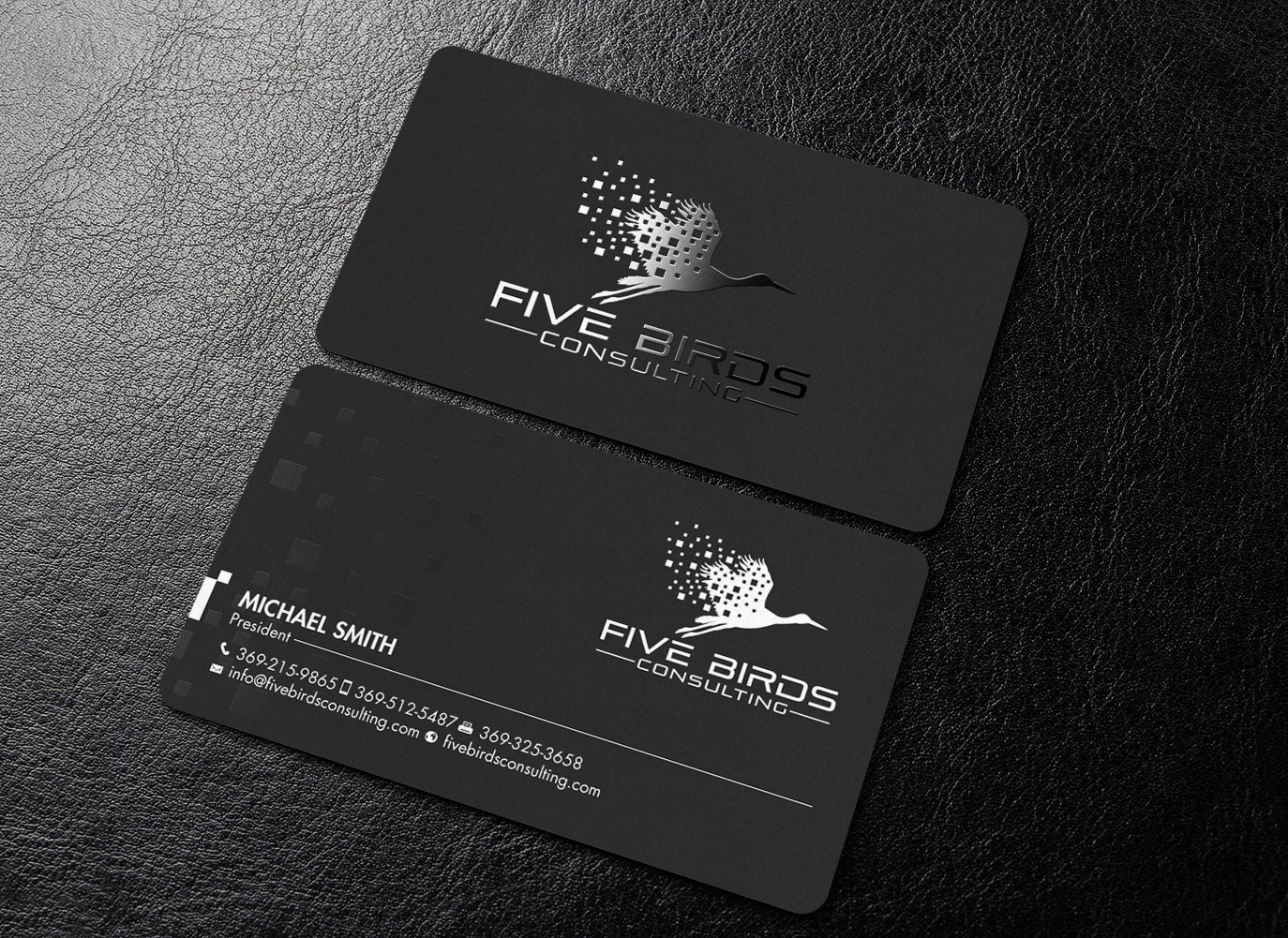 Business Card Design by chandrayaan.creative for Five Birds Consulting | Design #28198866