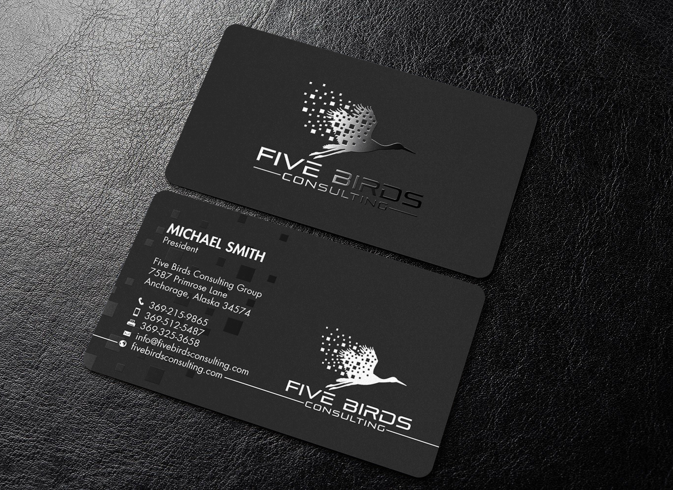 Business Card Design by chandrayaan.creative for Five Birds Consulting | Design #28198870