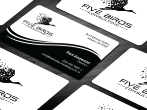Business Card Design by Tripti Ranjan Gain for Five Birds Consulting | Design: #28197406