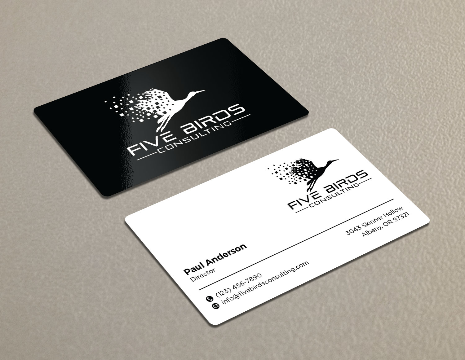 Business Card Design by Tripti Ranjan Gain for Five Birds Consulting | Design #28197409