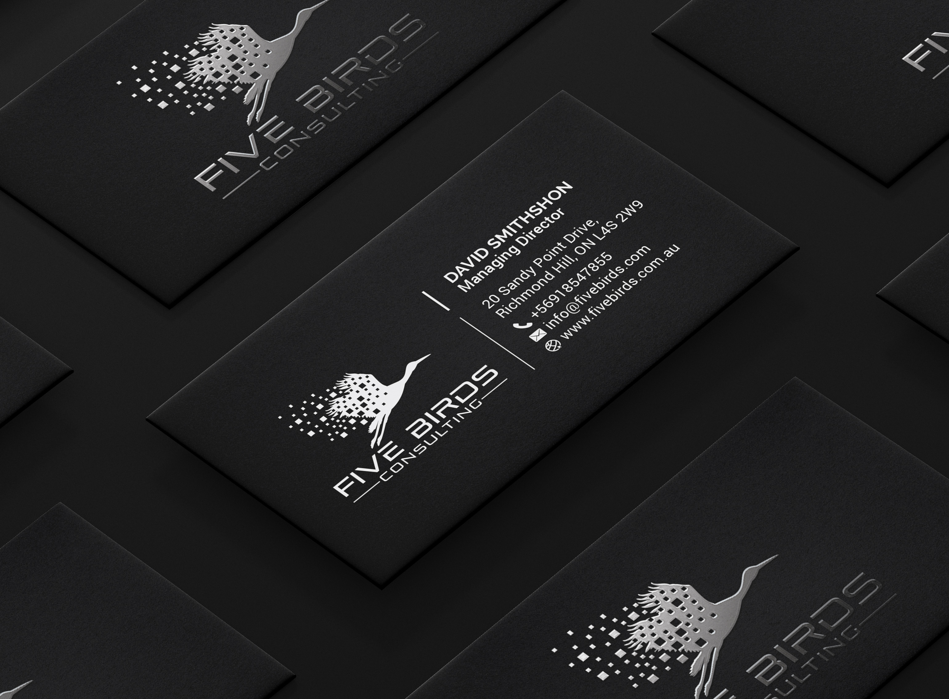 Business Card Design by R.design for Five Birds Consulting | Design #28195913
