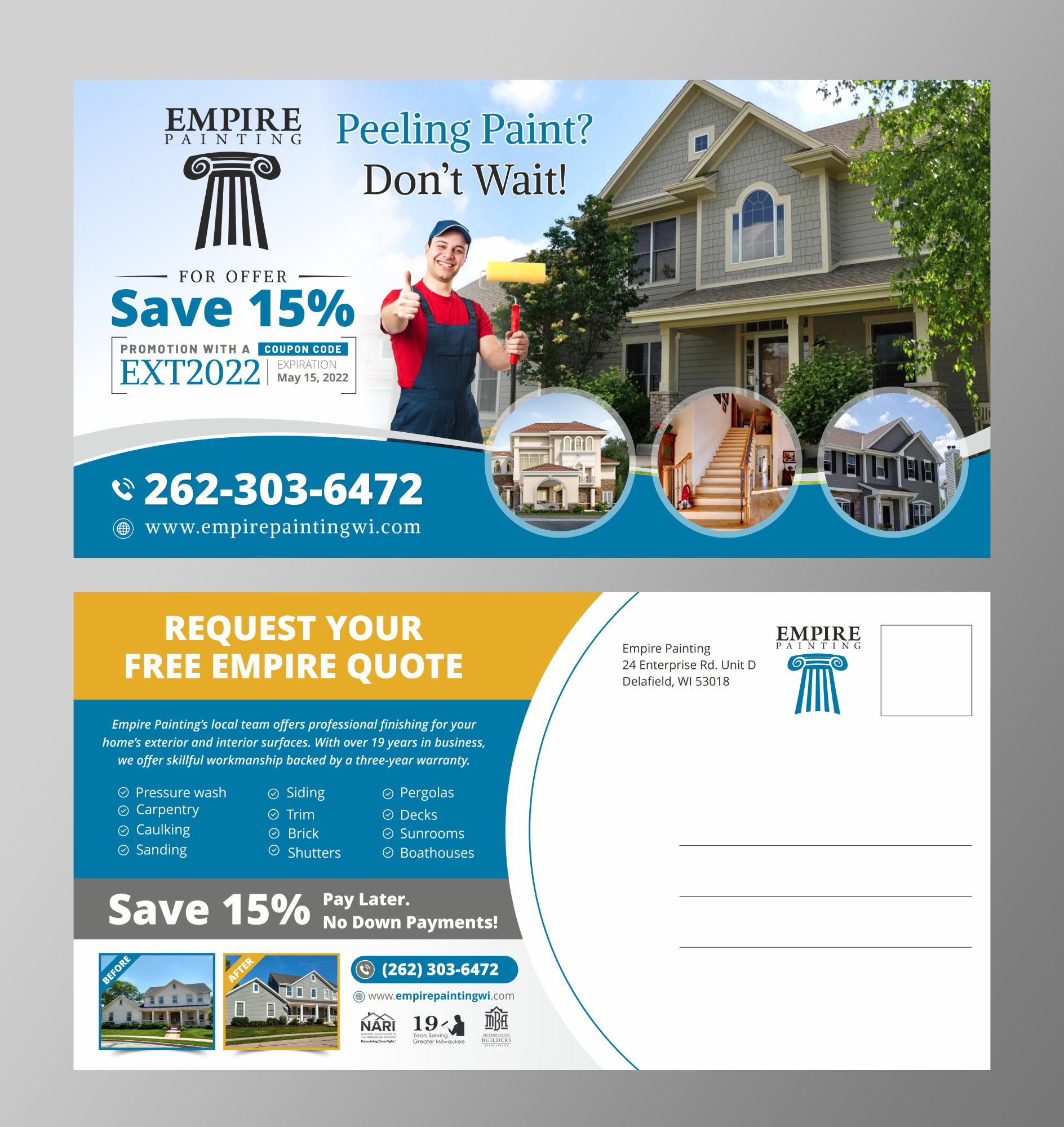 Flyer Design by KreativeMadz for Empire Painting | Design #28198131