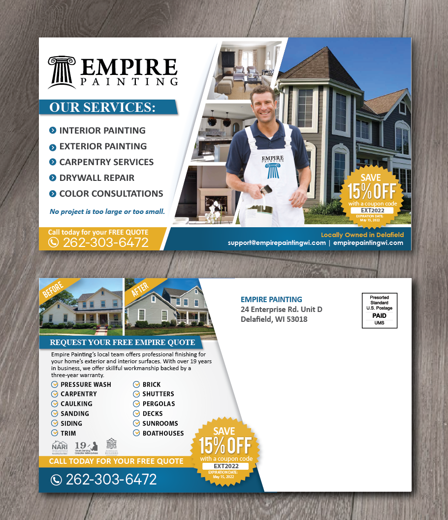 Flyer Design by alex989 for Empire Painting | Design #28197948