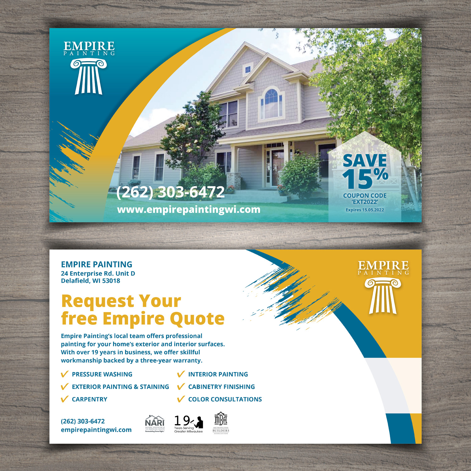 Flyer Design by Katyas Art and Design for Empire Painting | Design #28283912