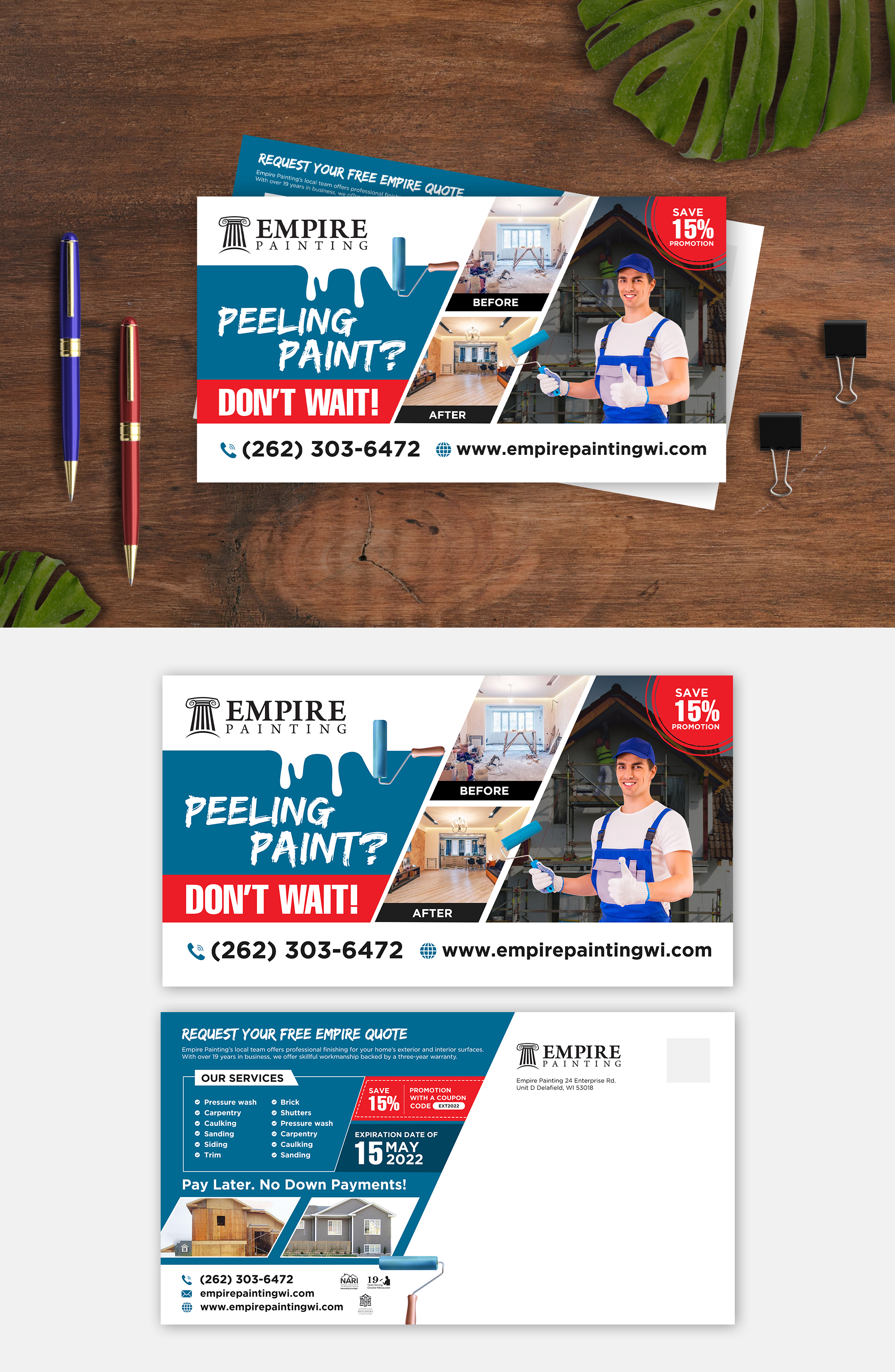 Diseño de Flyer por debdesign para Empire Painting | Diseño #28197634