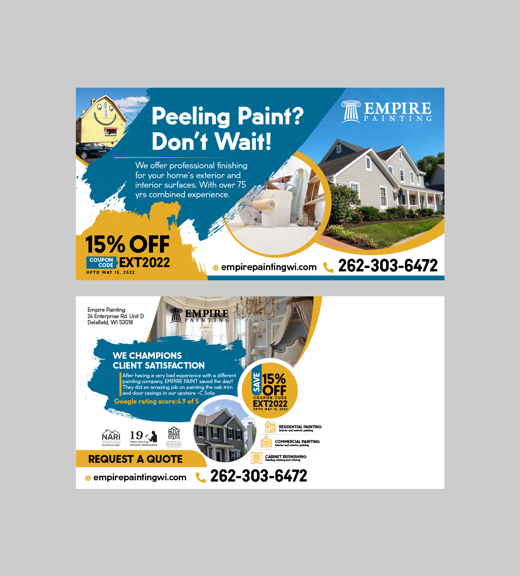 Diseño de Flyer por Benson M. para Empire Painting | Diseño #28198557