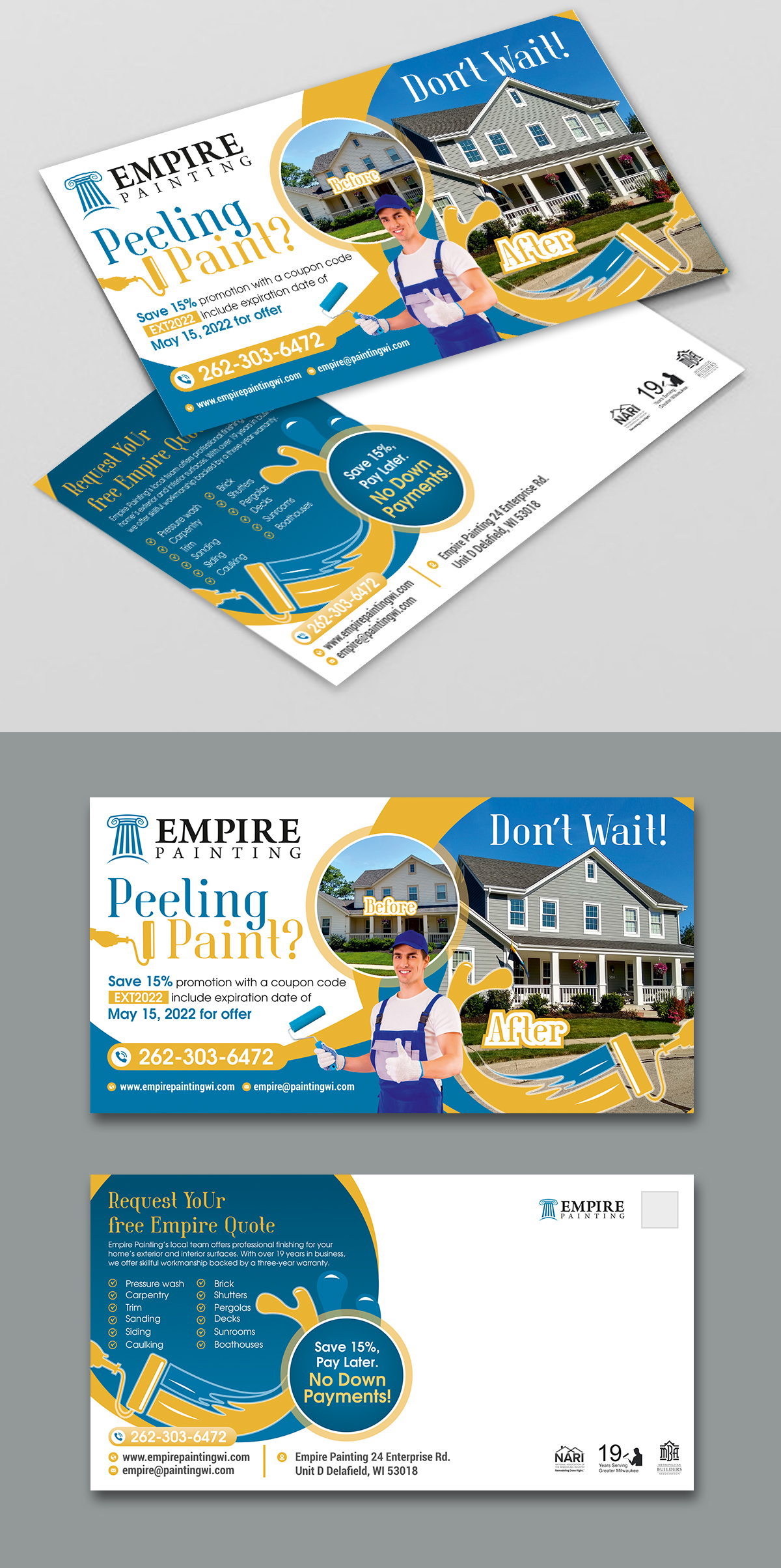 Flyer Design by ecorokerz for Empire Painting | Design #28196747