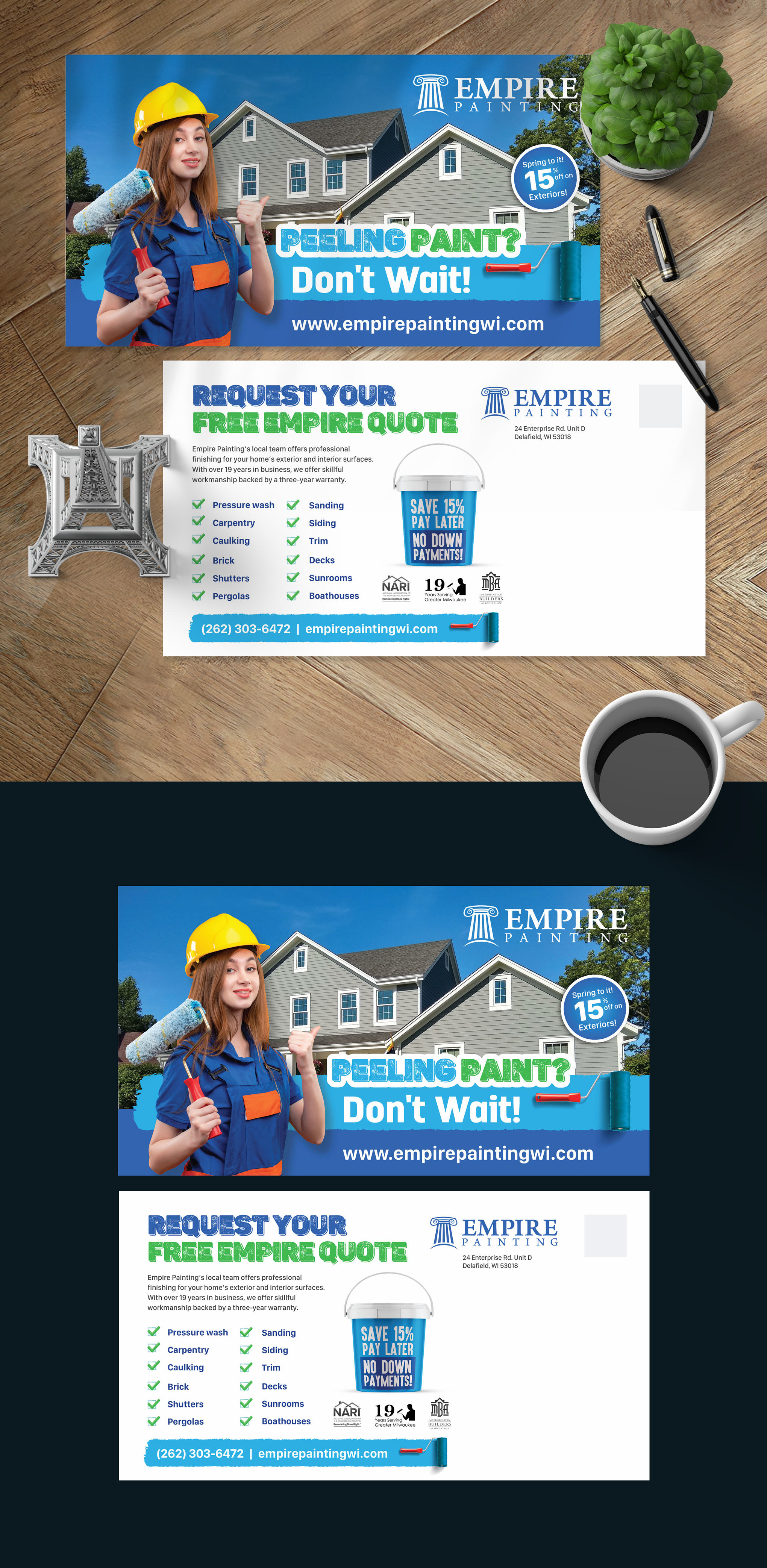 Flyer Design by vcreatived for Empire Painting | Design #28198128