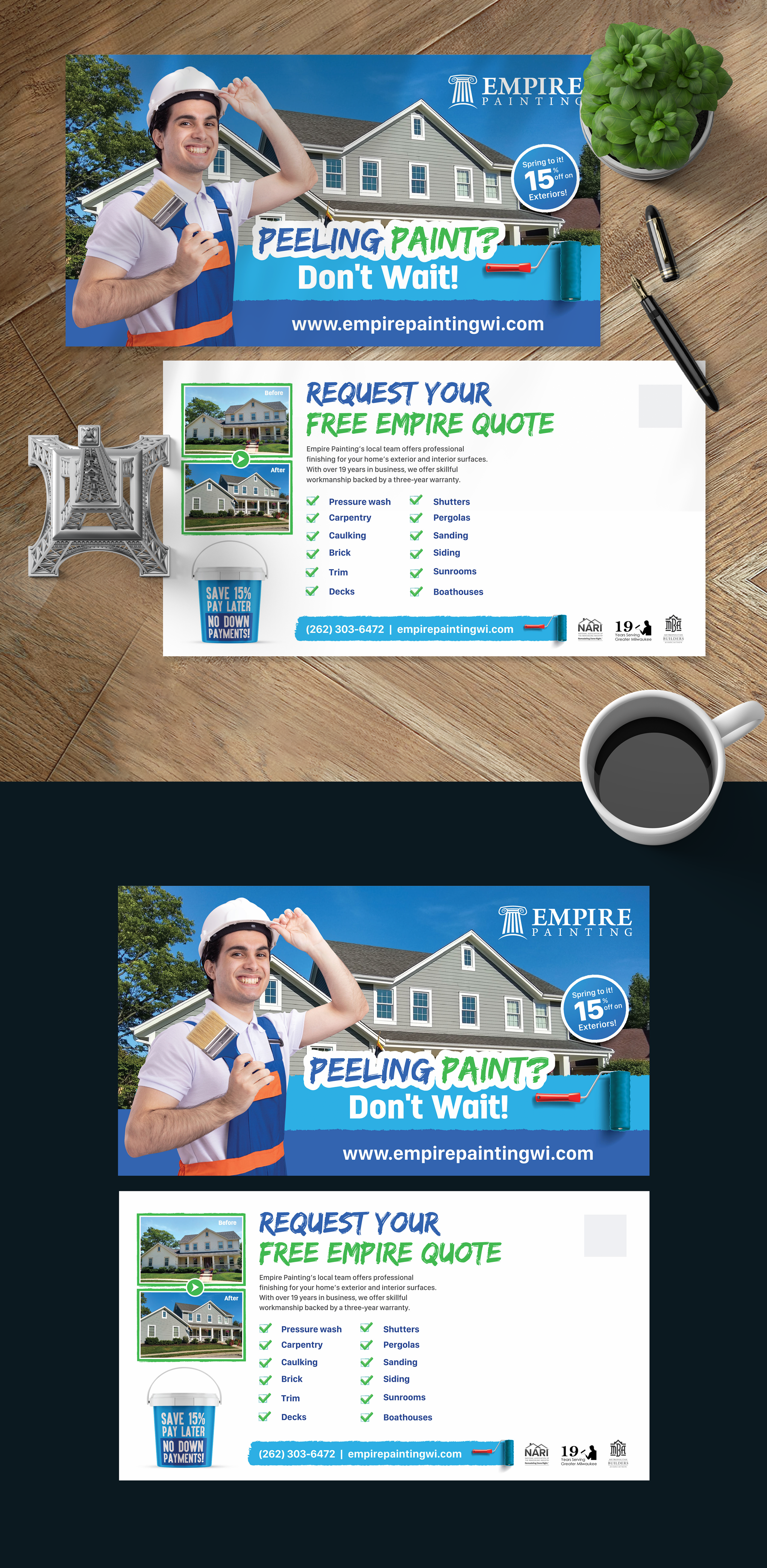 Flyer Design by vcreatived for Empire Painting | Design #28198129