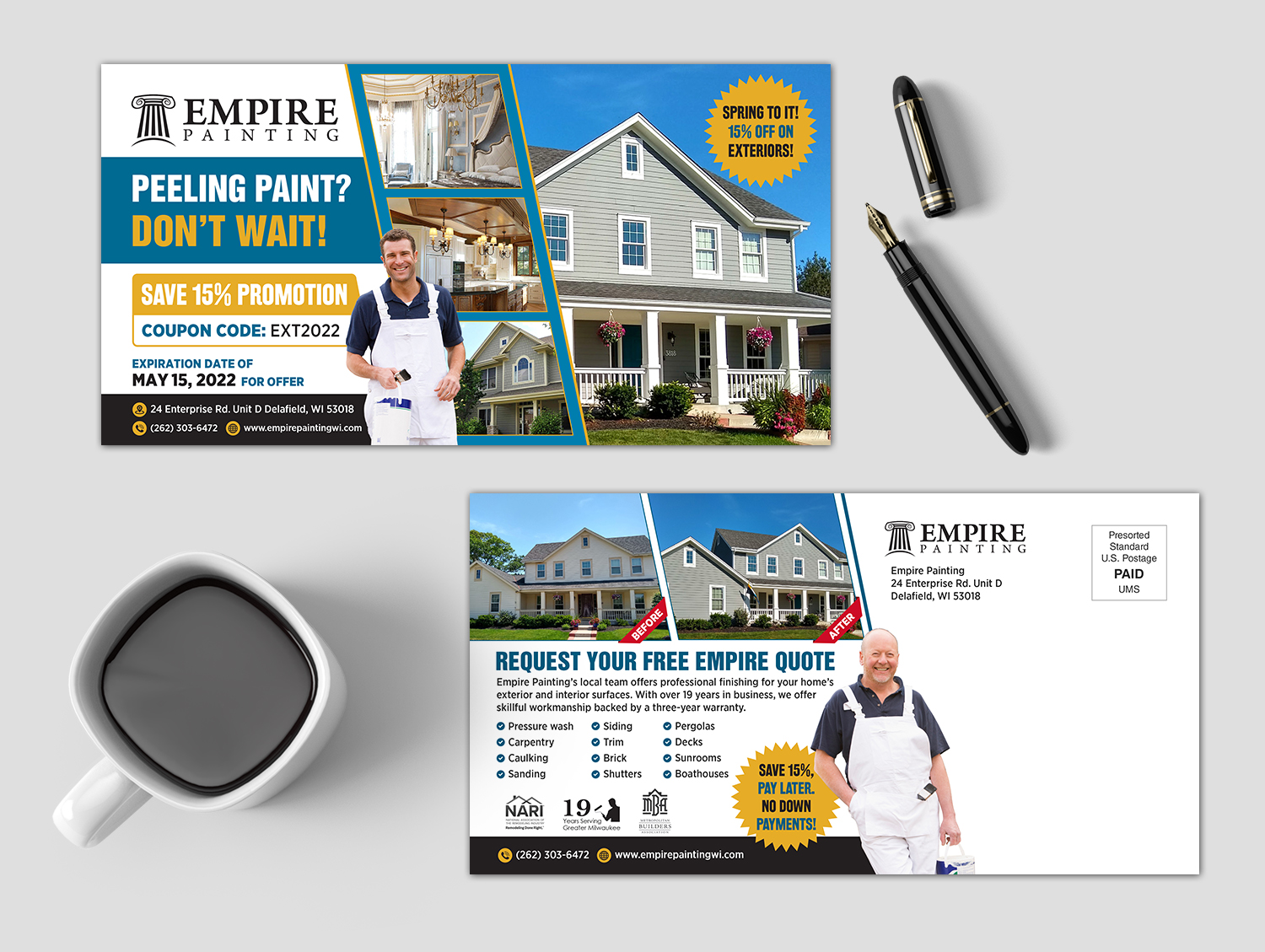 Flyer Design by GraphicsGuru for Empire Painting | Design #28200120