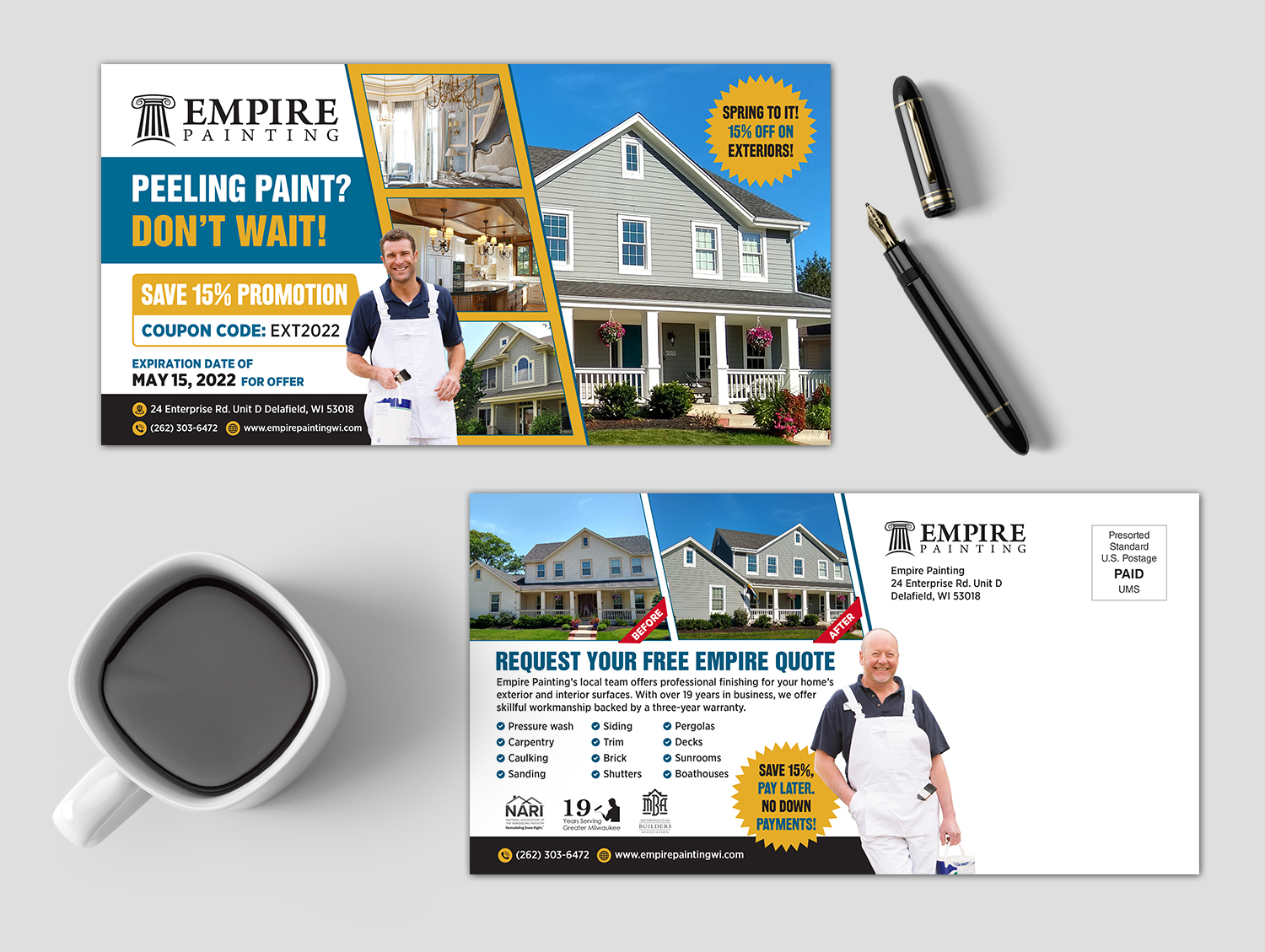 Flyer Design by GraphicsGuru for Empire Painting | Design #28200121