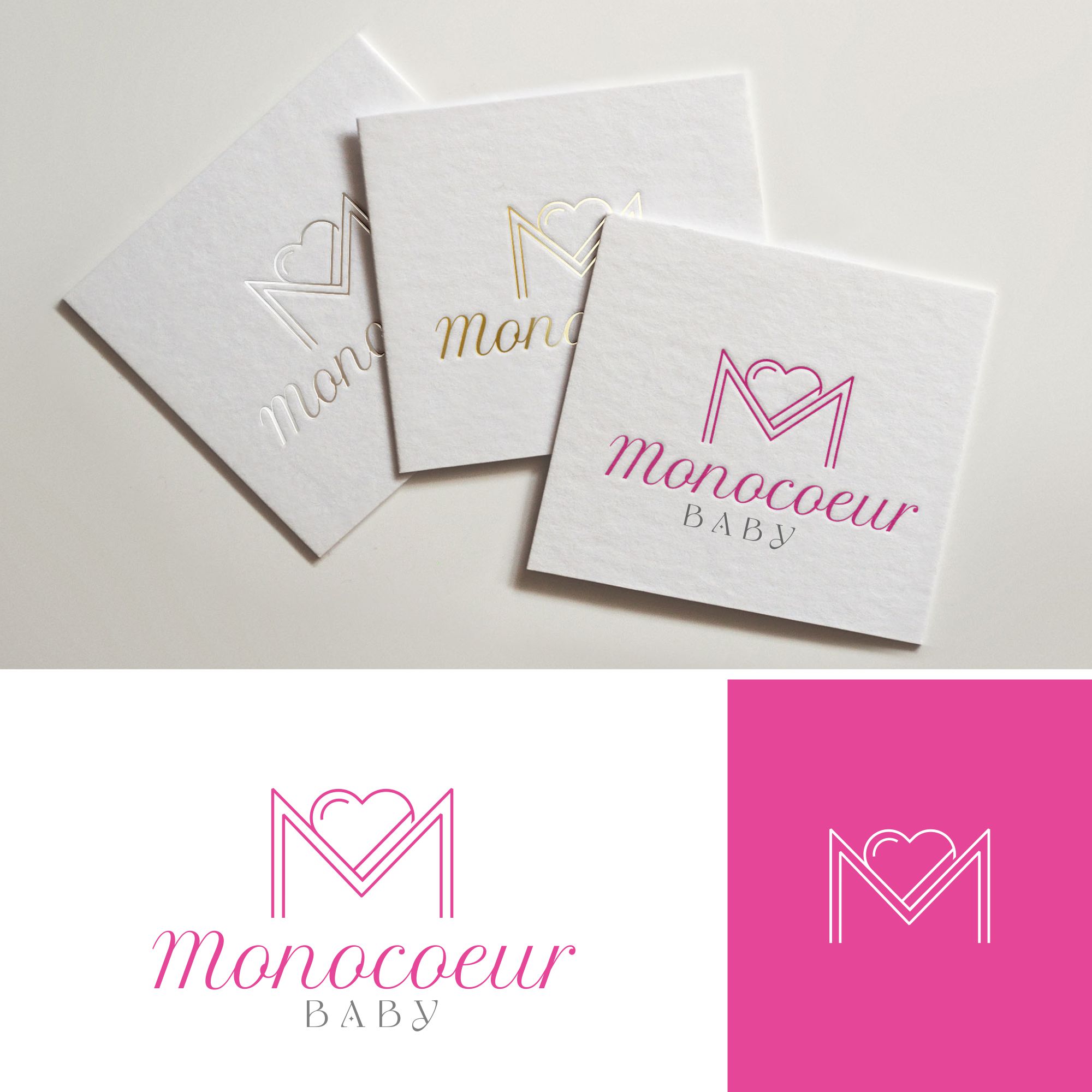 Logo Design by Liyana for Moncoeur Baby | Design #28196730