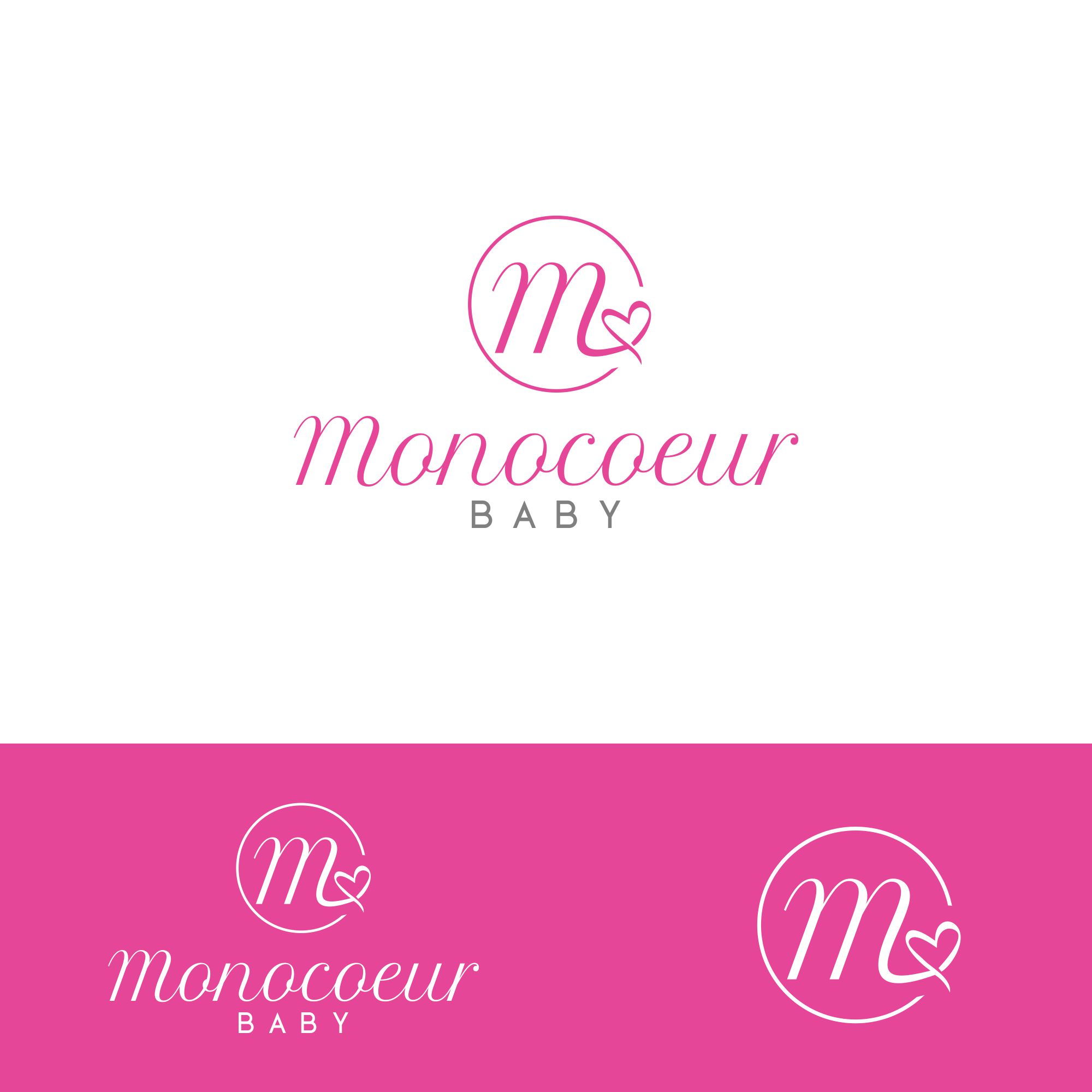 Logo Design by Liyana for Moncoeur Baby | Design #28204750