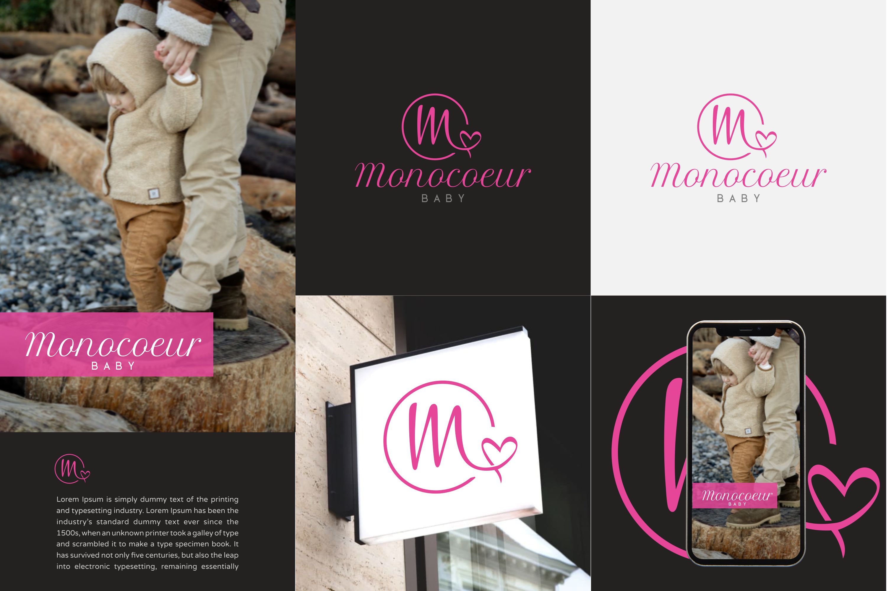 Logo Design by Liyana for Moncoeur Baby | Design #28205075
