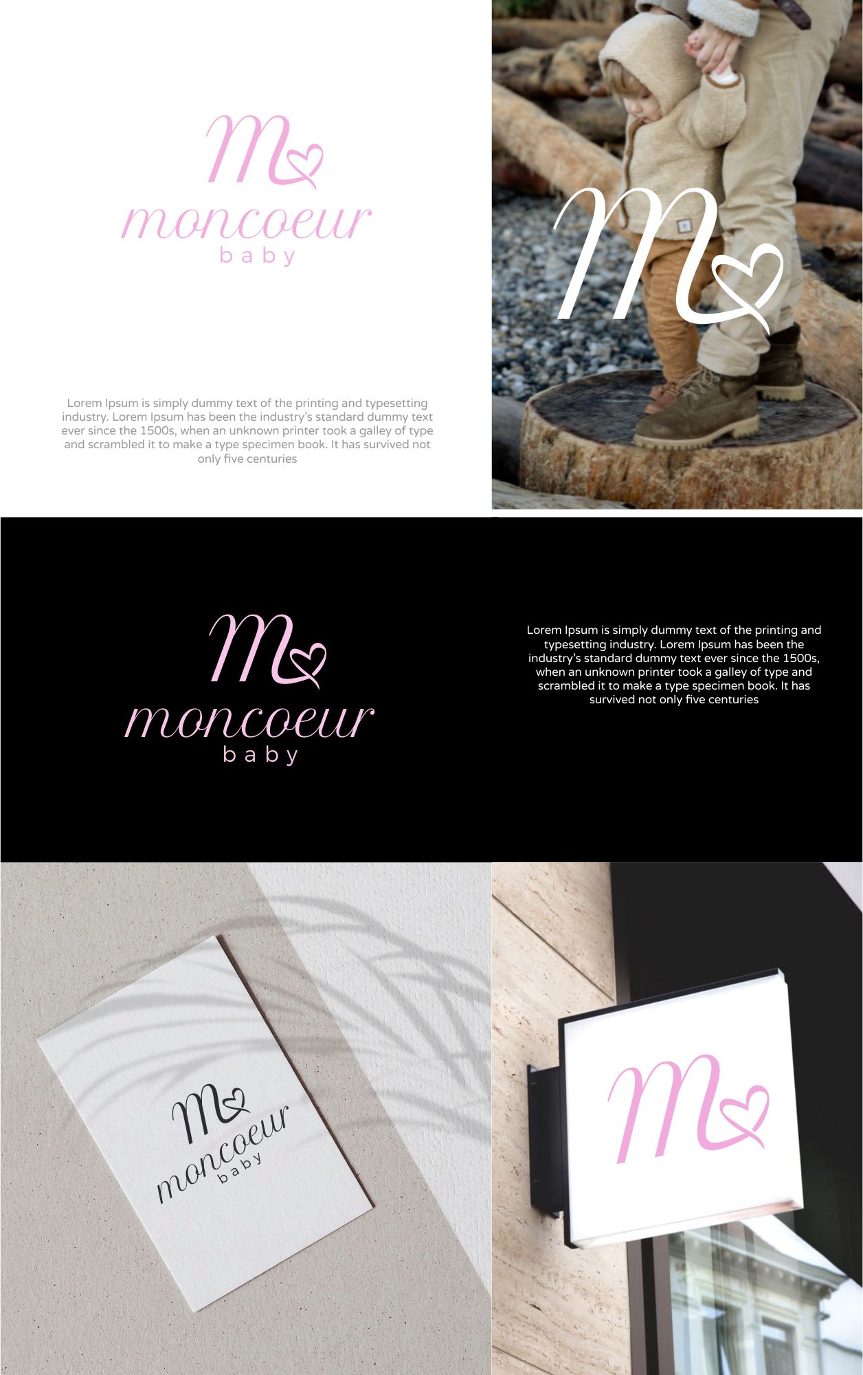 Logo Design by Liyana for Moncoeur Baby | Design #28210399