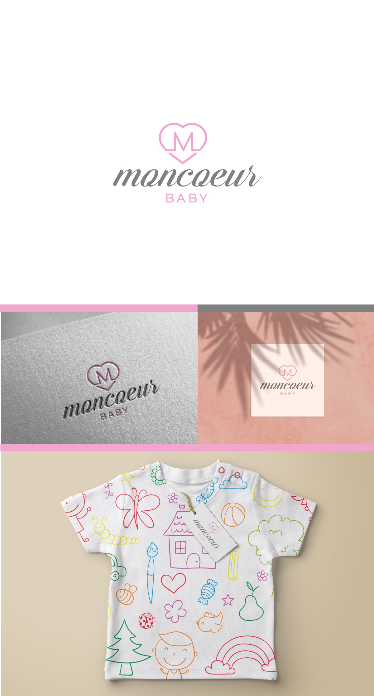 Logo Design by ecorokerz for Moncoeur Baby | Design #28215596