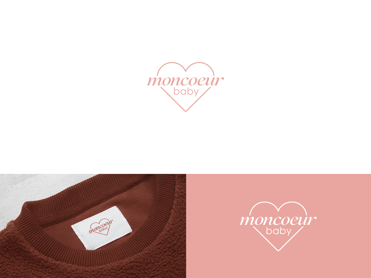 Logo Design by Slant Line Media for Moncoeur Baby | Design #28198828