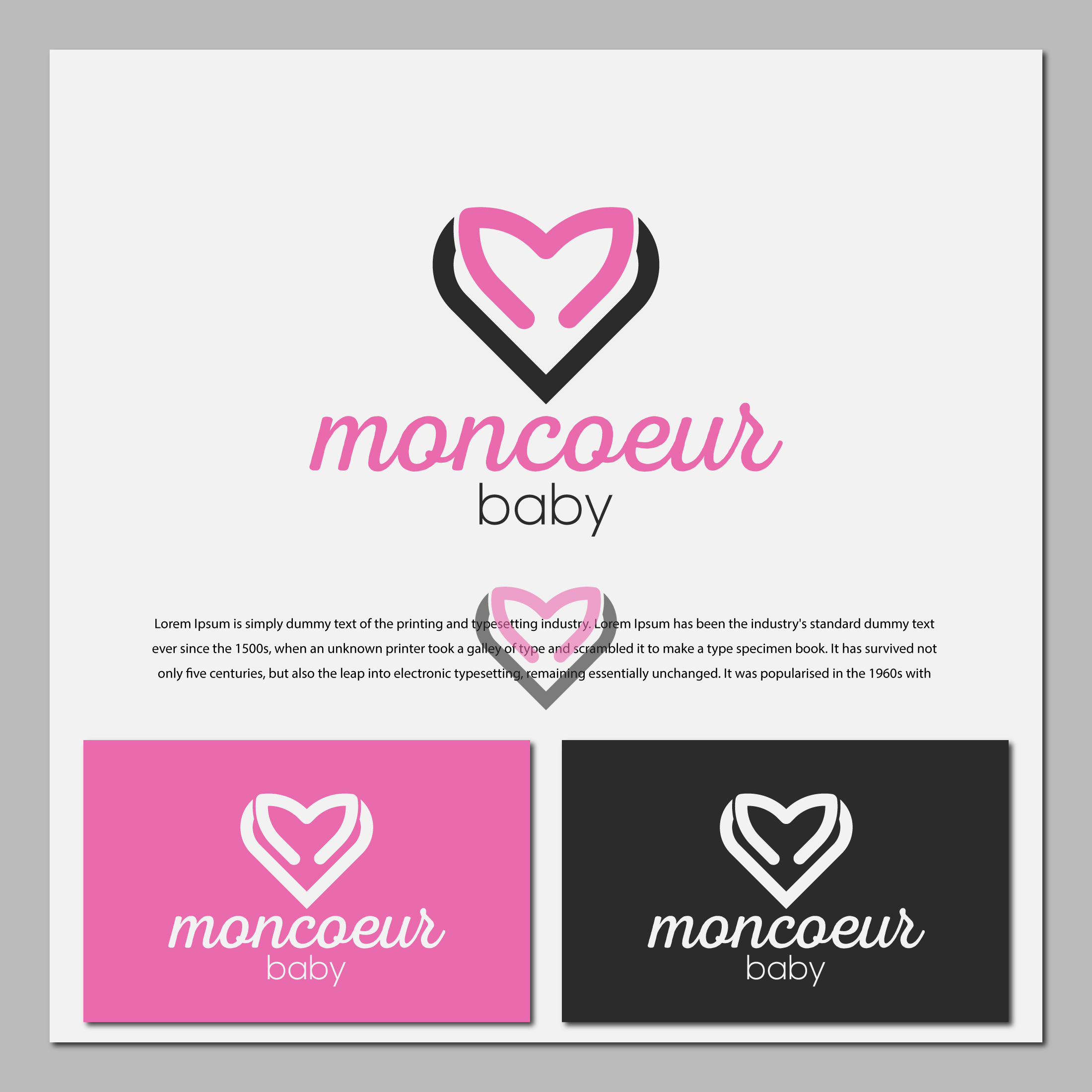 Logo Design by Rupok MT for Moncoeur Baby | Design #28216760