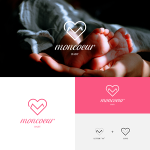 Logo Design by A.R.D.P for Moncoeur Baby | Design: #28196669