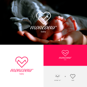 Logo Design by A.R.D.P for Moncoeur Baby | Design: #28196699