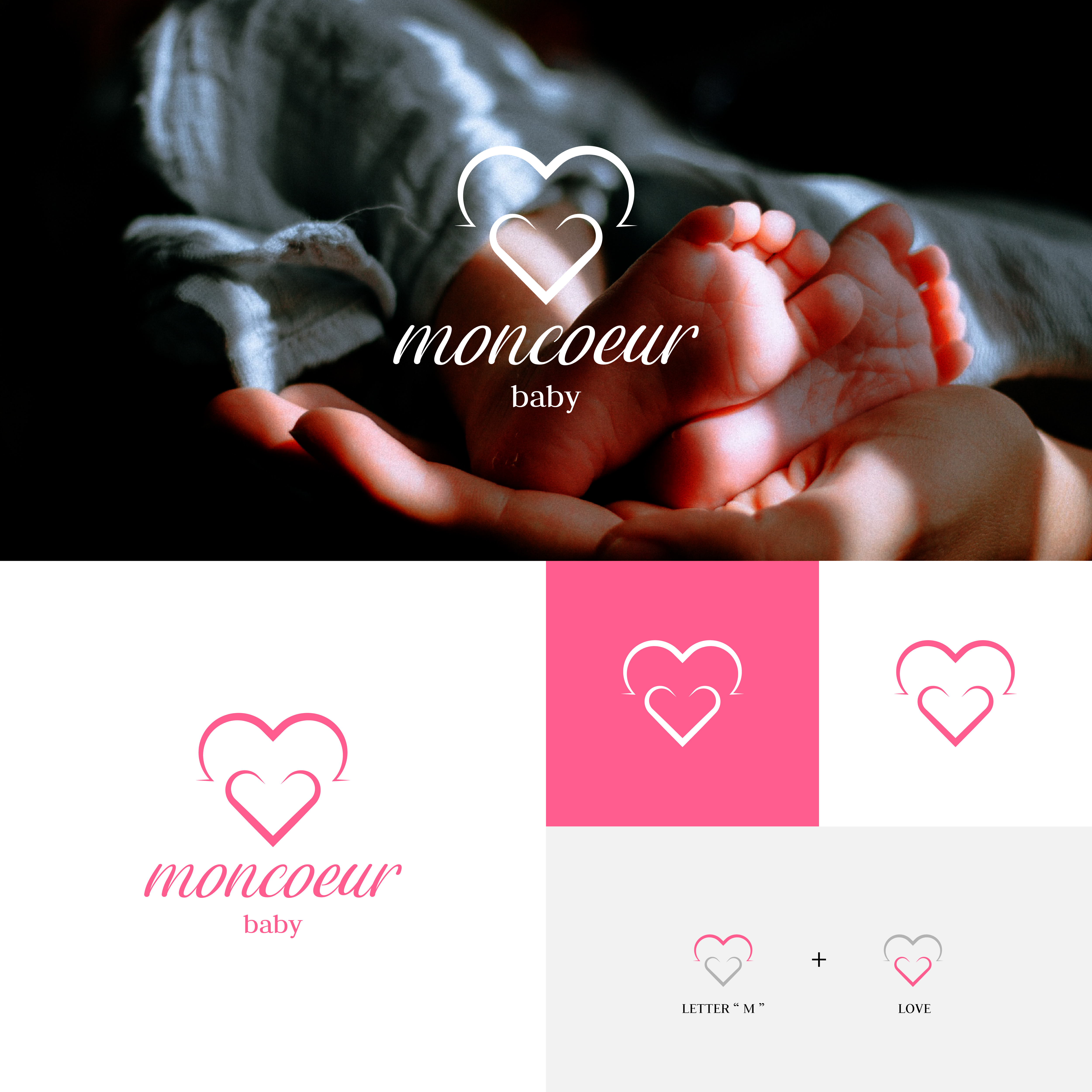 Logo Design by A.R.D.P for Moncoeur Baby | Design #28197045
