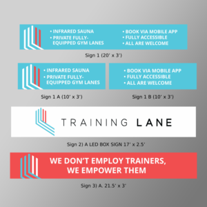 Signage Design by KreativeMadz for this project | Design: #28214105