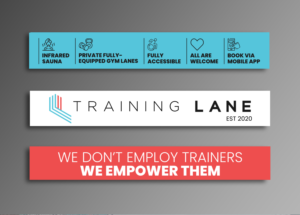 Training Lane Outdoor Signage