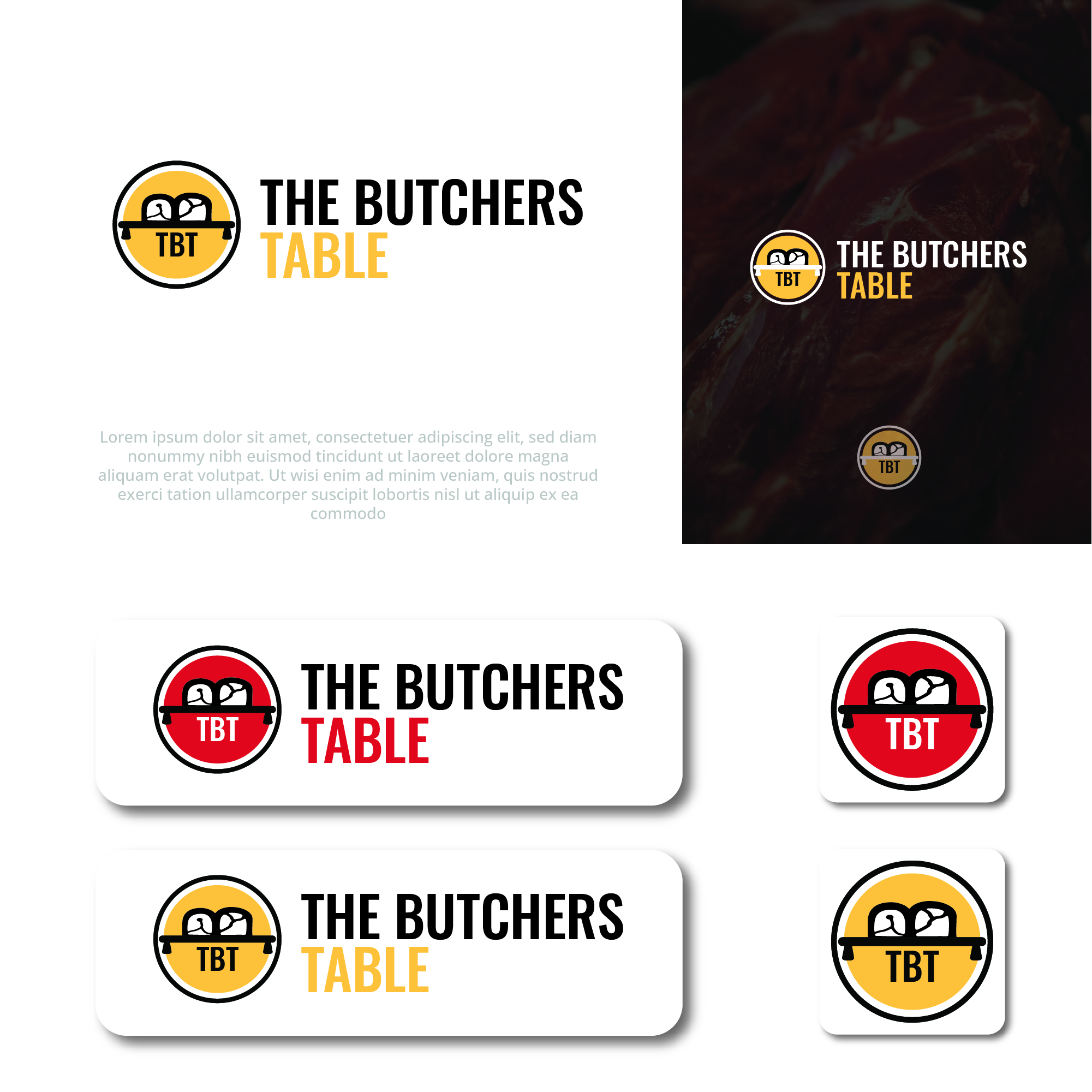 Logo Design by HMZDGN for The Butchers Table | Design #28200956
