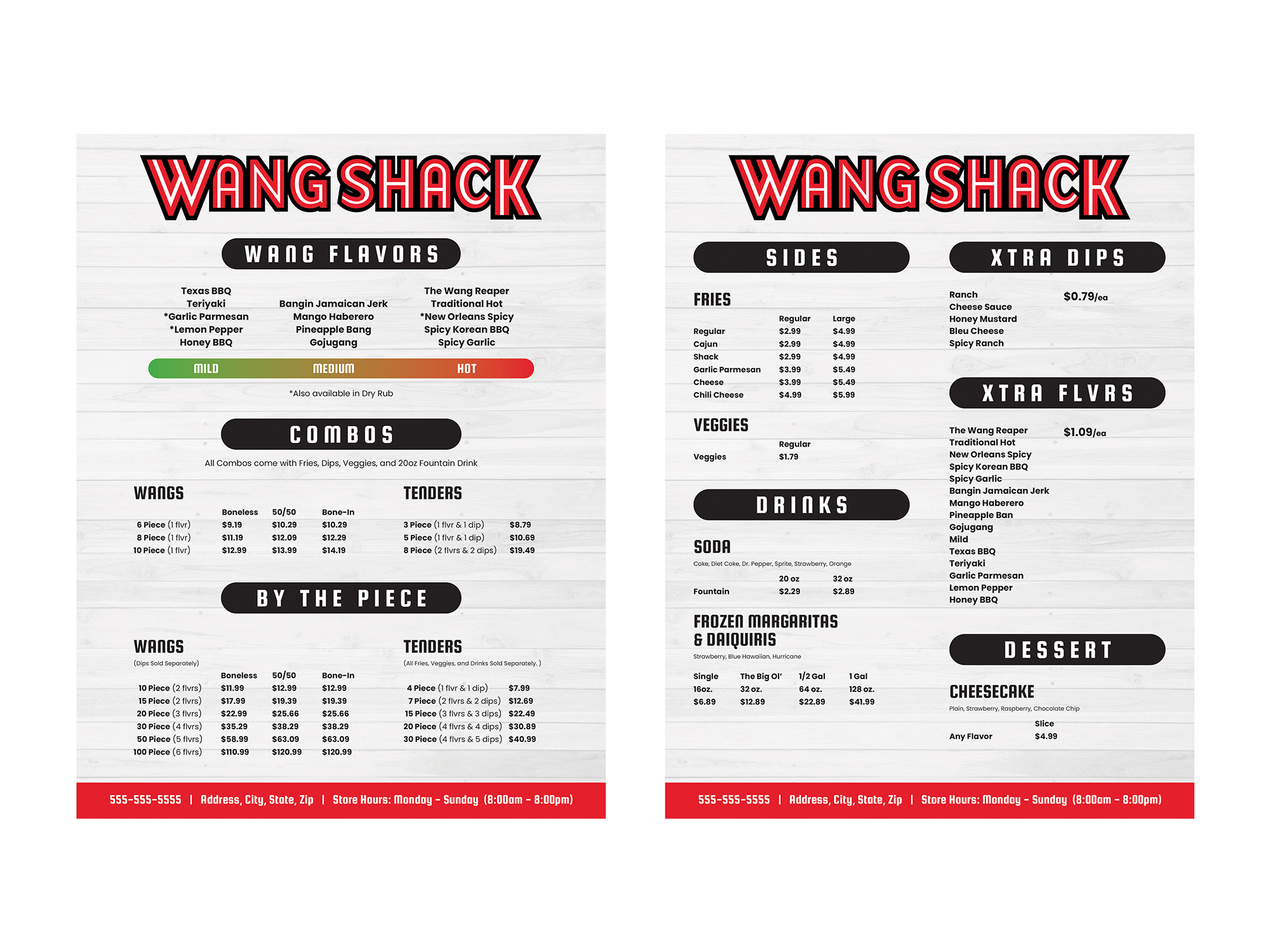 Menu Design by bcmaness for this project | Design #28206095