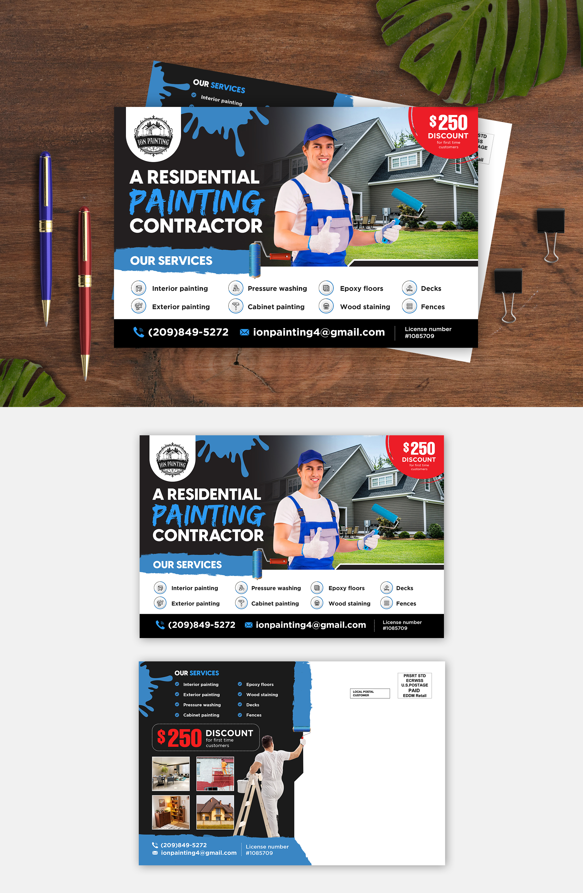 Diseño de Postal por debdesign para ION PAINTING | Diseño #28203522